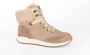 Rieker Warm Gevoerde Leren Veterschoenen Beige Dames - Thumbnail 4