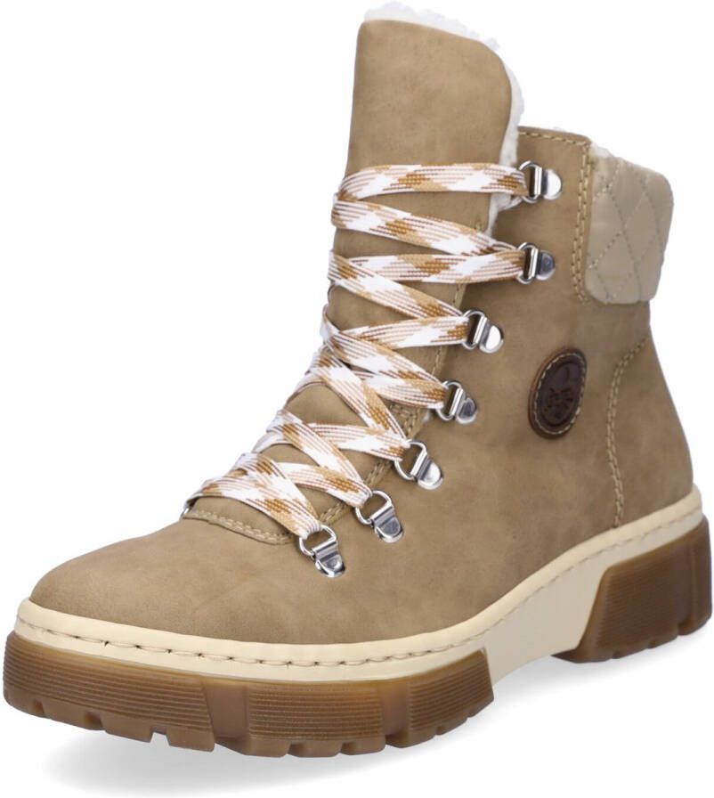 Rieker Winterlaarzen winterenkellaars veterschoenen plateau met warmvoering-uitrusting