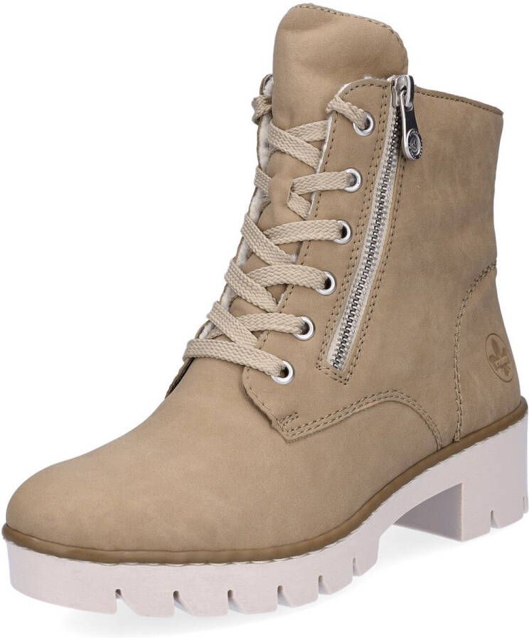 Rieker dames veterboot beige
