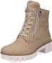 Rieker dames veterboot beige - Thumbnail 1