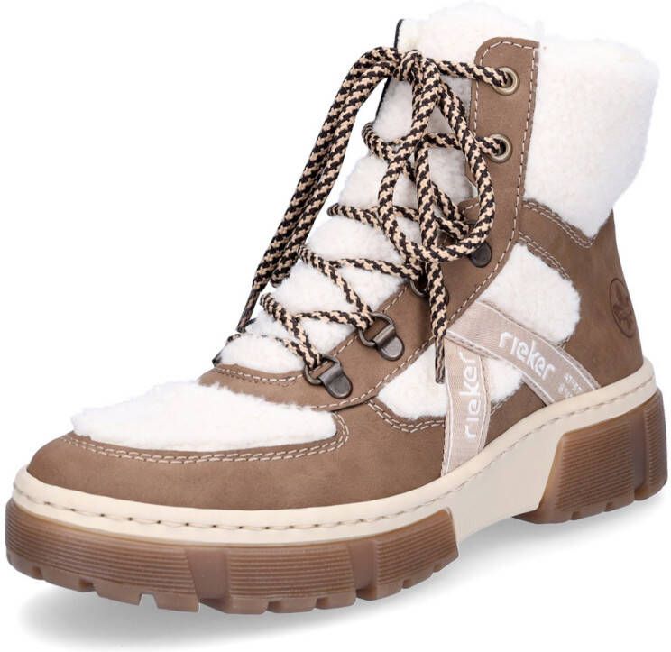 Rieker Winterlaarzen veterschoenen snowboots profielzool met binnenrits