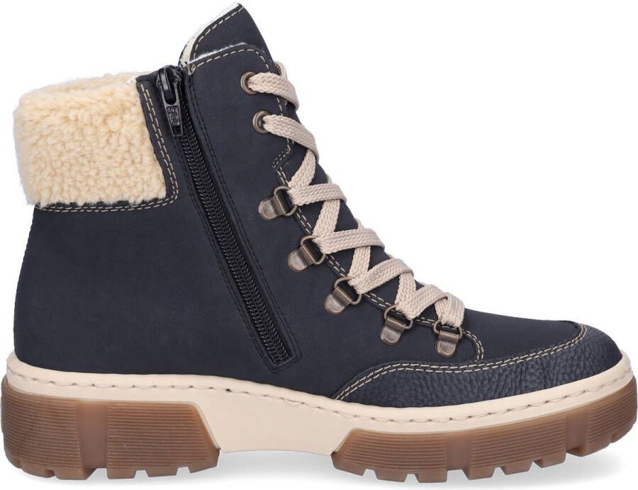 Rieker Winterlaarzen veterschoenen winterenkellaarsjes met warme voering