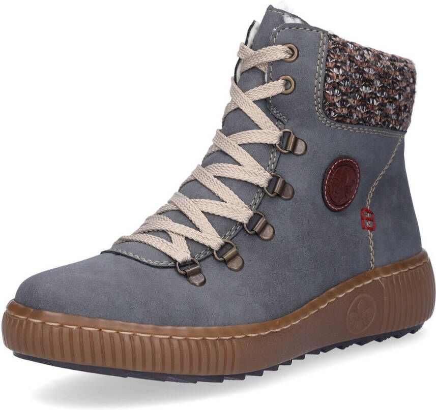 Rieker Winterlaarzen winterenkellaars veterschoenen outdoorlaarzen met warmvoering