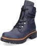 Rieker Hoge veterschoenen enkellaarsjes profielzool blokhak met casual vetersluiting - Thumbnail 1