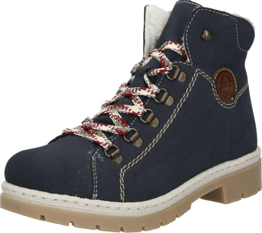Rieker dames veterboot blauw