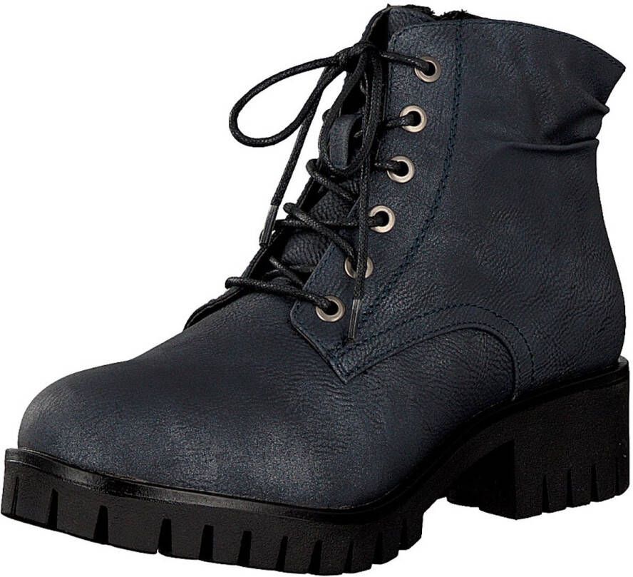 Rieker dames veterboot blauw