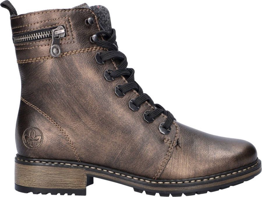 Rieker dames veterboot Brons