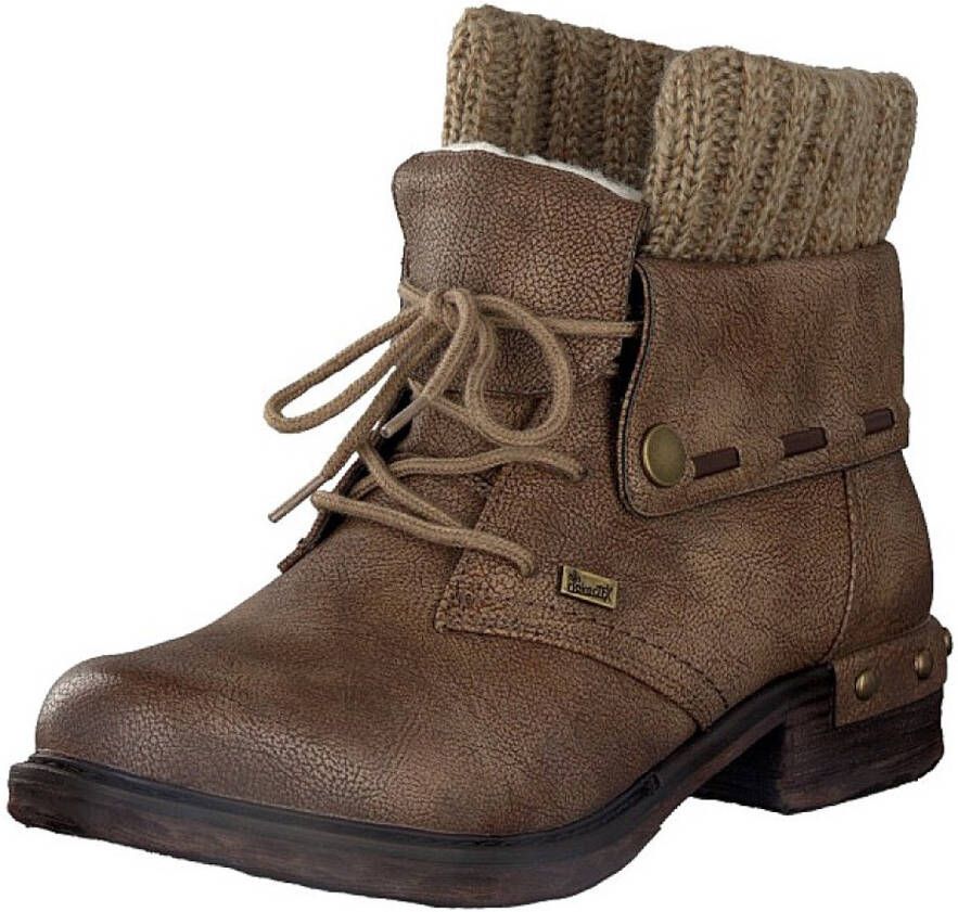 Rieker dames veterboot bruin
