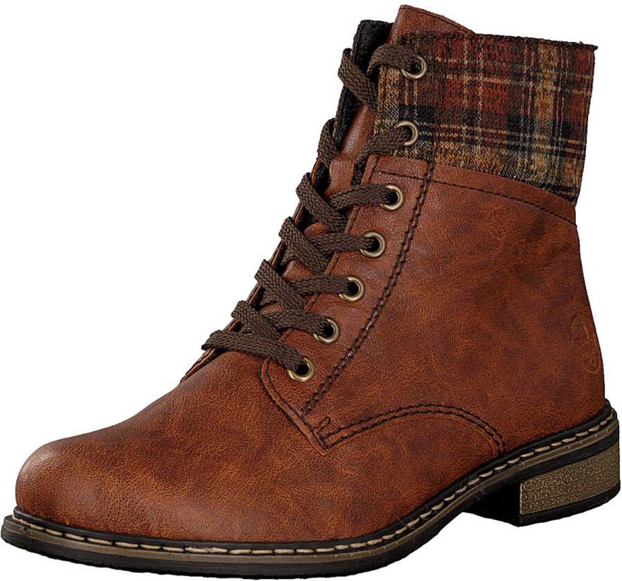 Rieker dames veterboot bruin