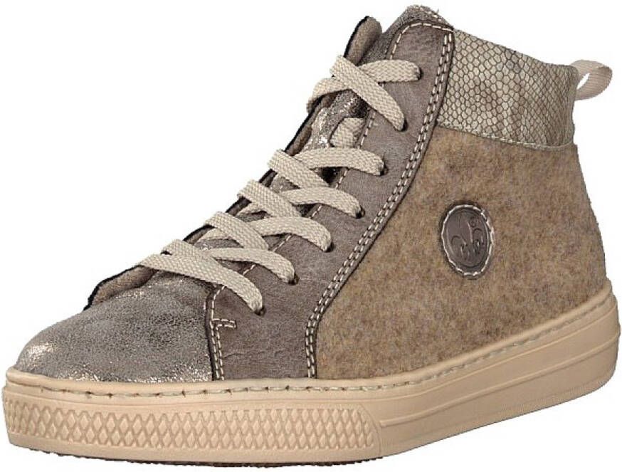 Rieker dames veterboot bruin