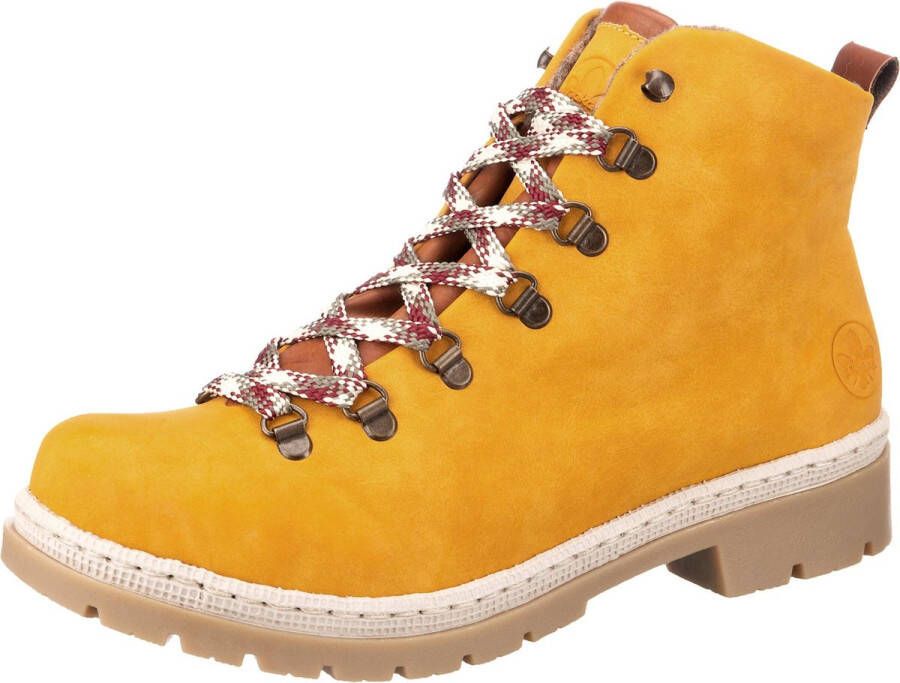 Rieker dames veterboot geel