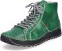 Rieker Hoge veterschoenen met modieuze profielzool - Thumbnail 1