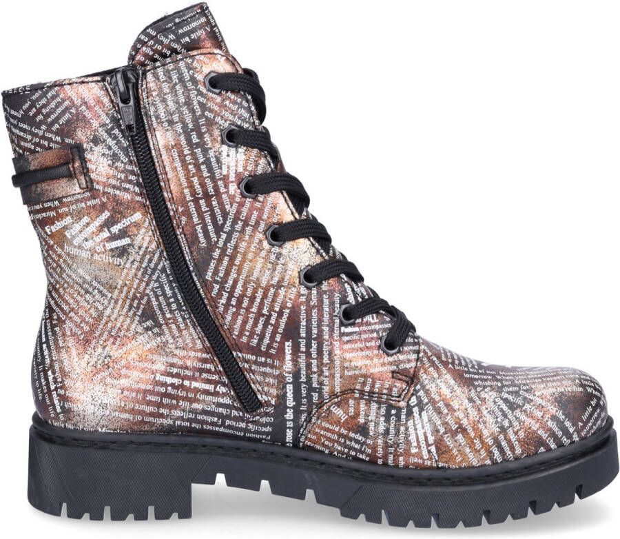 Rieker dames veterboot multi
