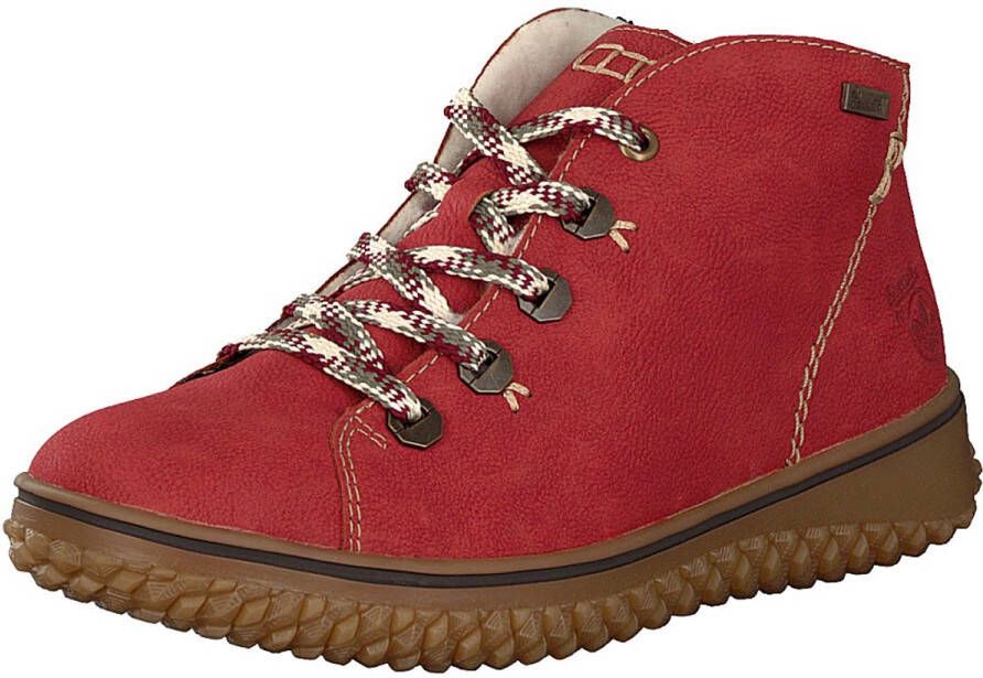 Rieker dames veterboot rood