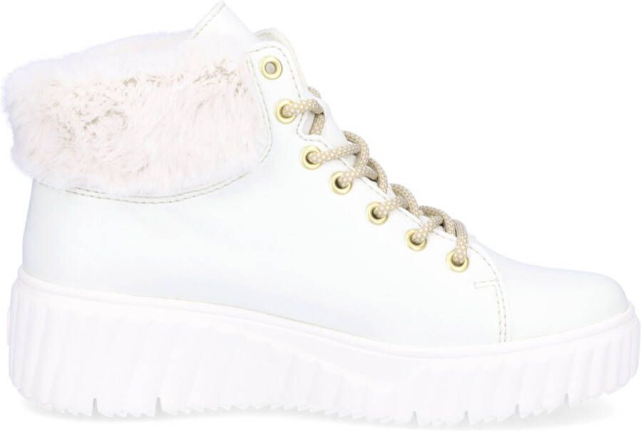 Rieker Winterlaarzen veterschoenen enkellaars wedge hak plateau met warme voering