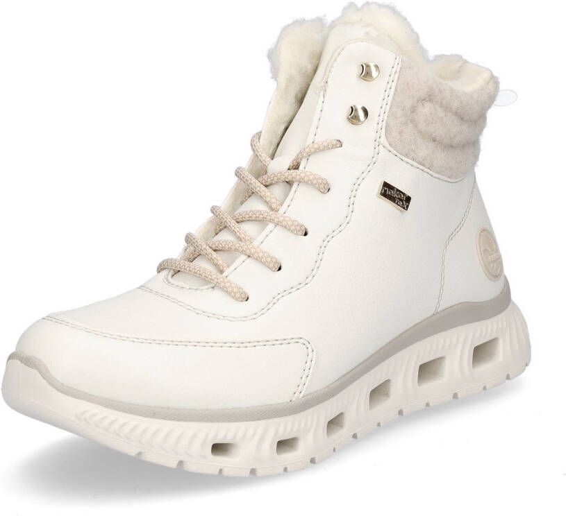 Rieker dames veterboot wit