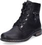 Rieker Hoge veterschoenen veterschoen blokhak met decoratieve rits aan de buitenkant - Thumbnail 1