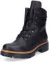 Rieker Hoge veterschoenen enkellaarsjes profielzool blokhak met casual vetersluiting - Thumbnail 1