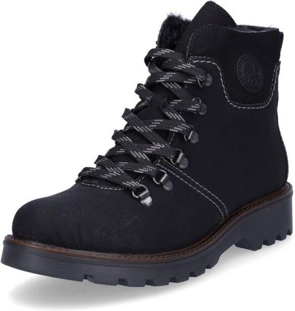 Rieker Winterlaarsjes veterschoenen outdoor enkellaars bergbeklimmer-look met warme voering