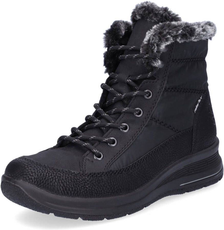 Rieker dames veterboot zwart