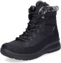 Rieker dames veterboot zwart - Thumbnail 1
