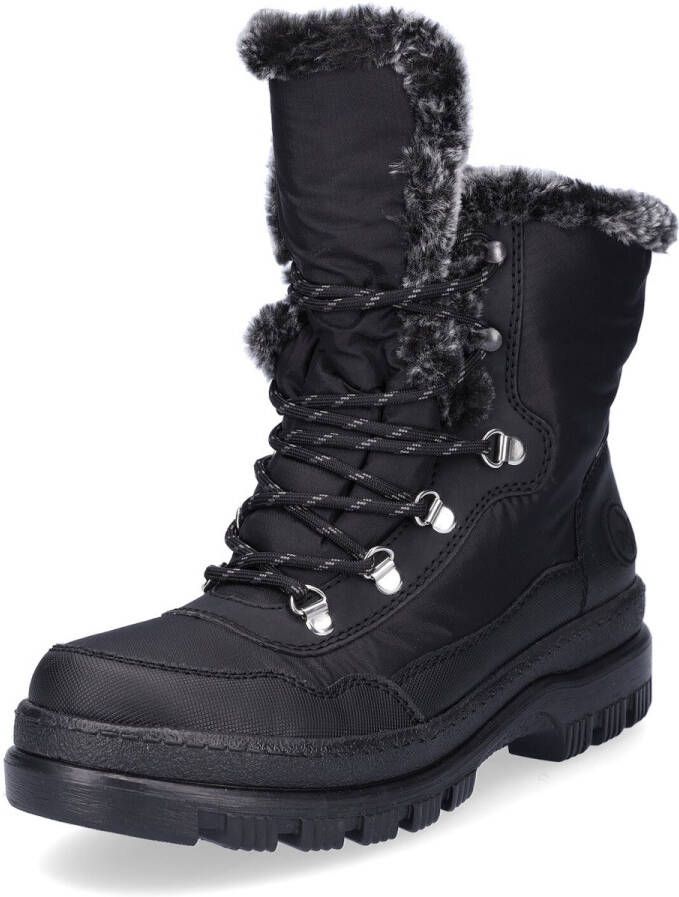 Rieker dames veterboot zwart