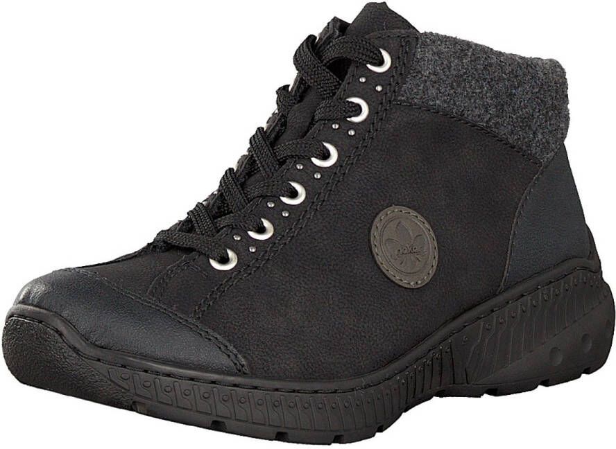 Rieker dames veterboot zwart