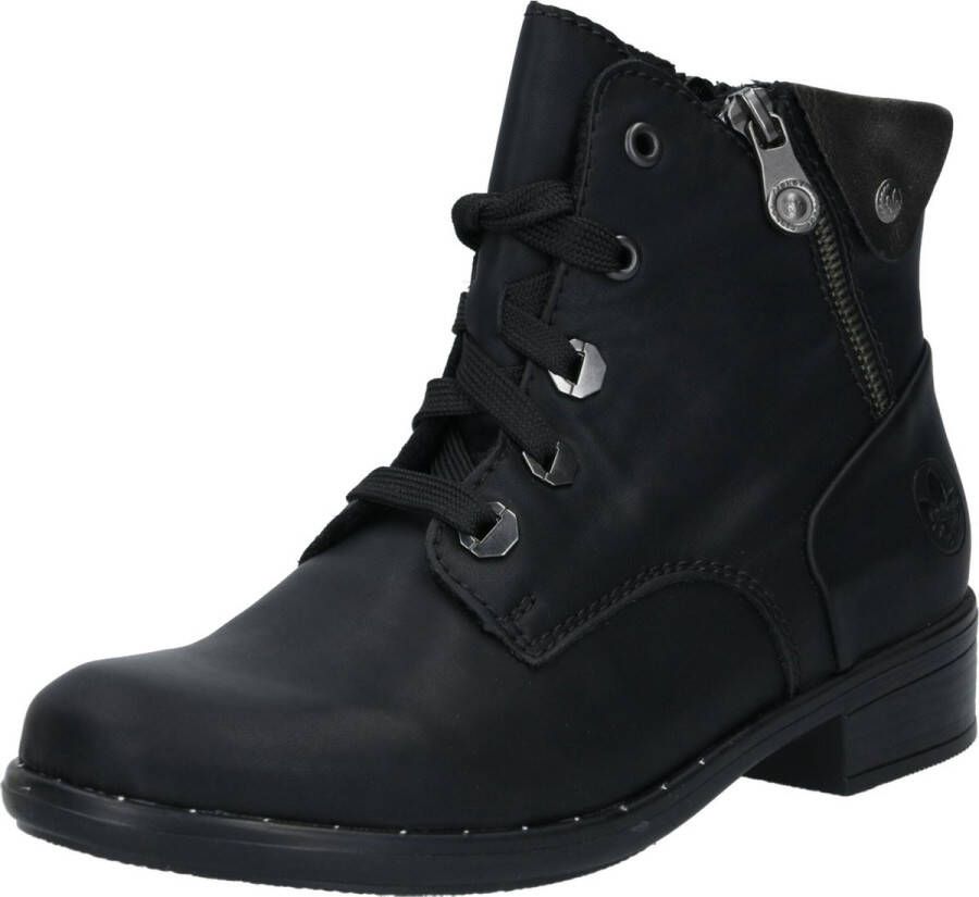 Rieker dames veterboot zwart