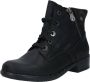 Rieker dames veterboot zwart - Thumbnail 1