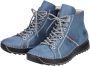 Rieker Hoge veterschoenen met decoratieve stiksels - Thumbnail 1
