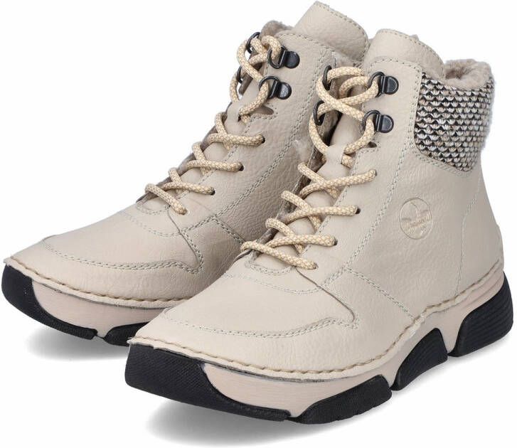 Rieker Winterlaarzen veterschoenen enkellaars met praktische binnenrits