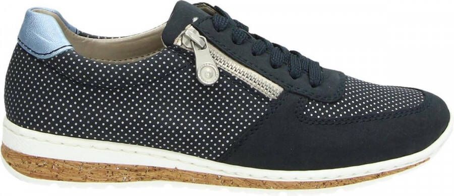 Rieker Donkerblauwe Veterschoenen Dames