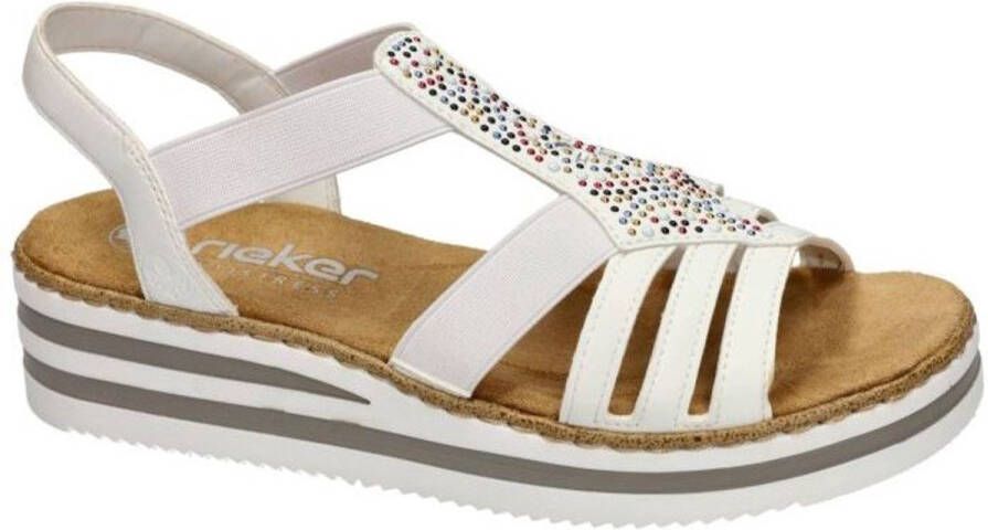 Rieker V0240-80 Sandaal wit