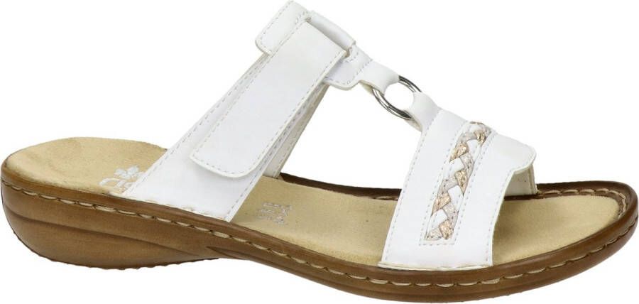 Rieker Slippers sleehak zomerschoen pantoffels in zomerse kleuren