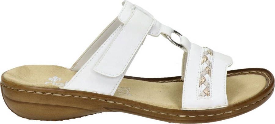 Rieker Slippers sleehak zomerschoen pantoffels in zomerse kleuren