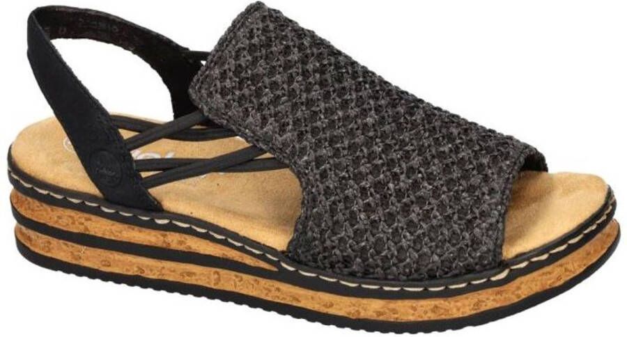 Rieker -Dames zwart sandalen
