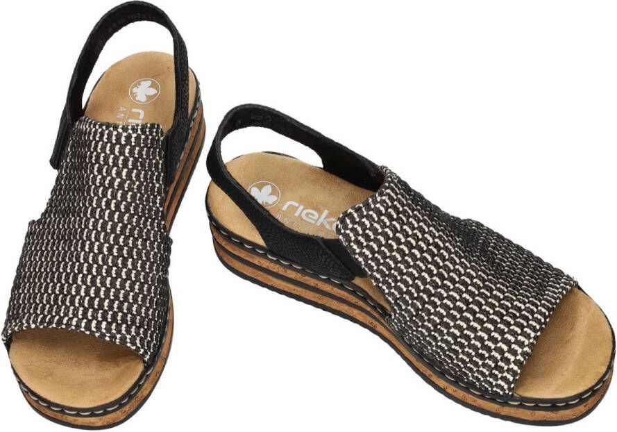 Rieker -Dames zwart sandalen