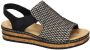 Rieker Comfort Veterschoenen in Zwart - Thumbnail 1