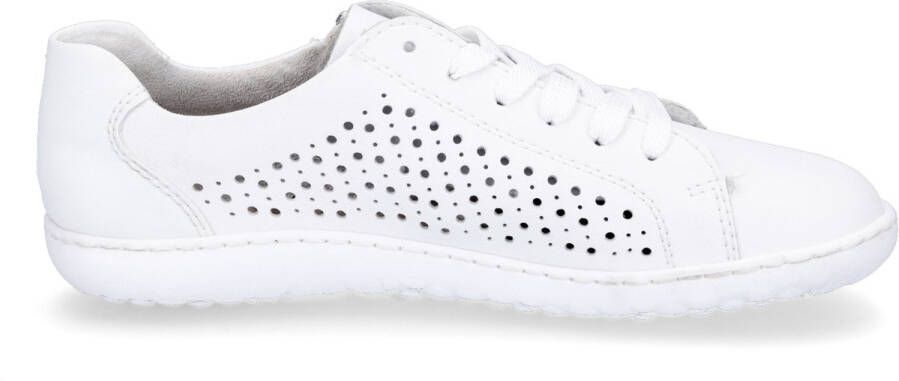 Rieker damesschoen lage veterschoen slip-on 52824-80 parelwit