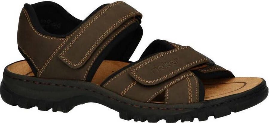 Rieker Tabak sandalen Bruin Heren