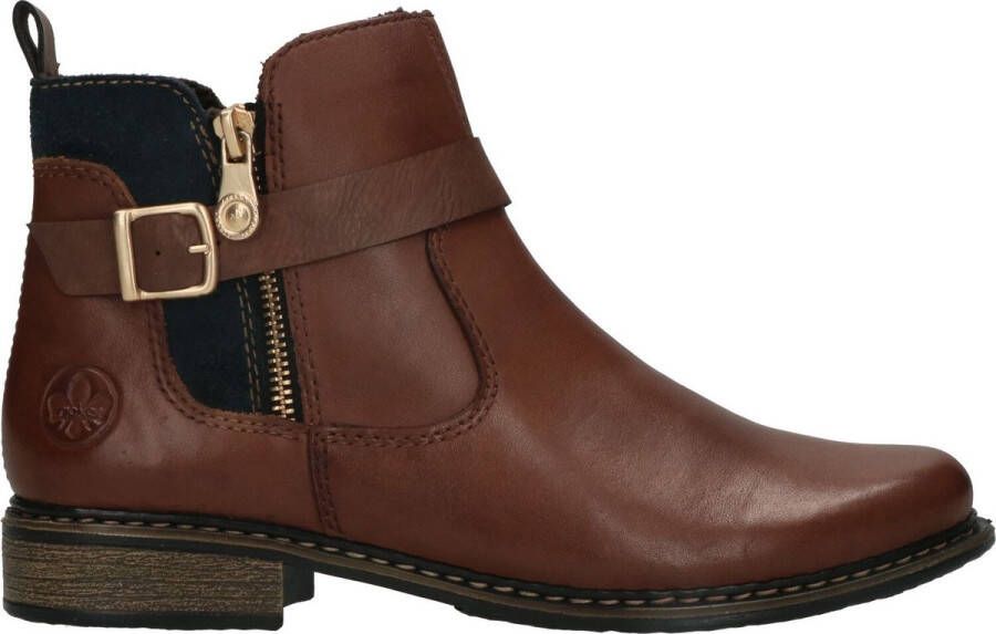 Rieker Enkellaars Bruin Cognac