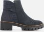 Rieker Stijlvolle leren enkellaarzen Blauw Dames - Thumbnail 11