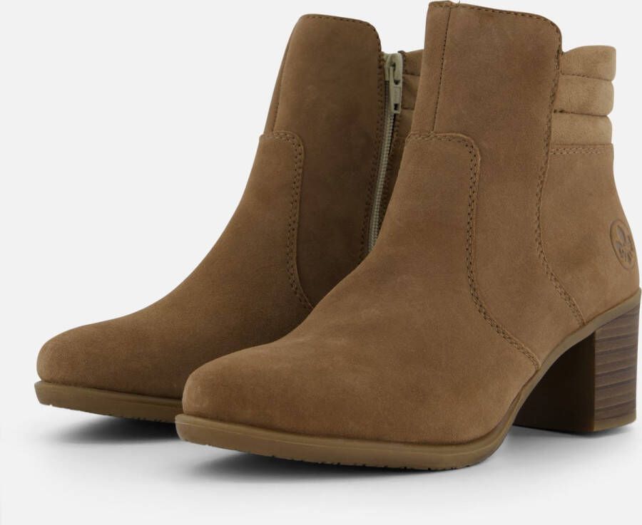 Rieker Enkellaarsjes bruin Suede Dames