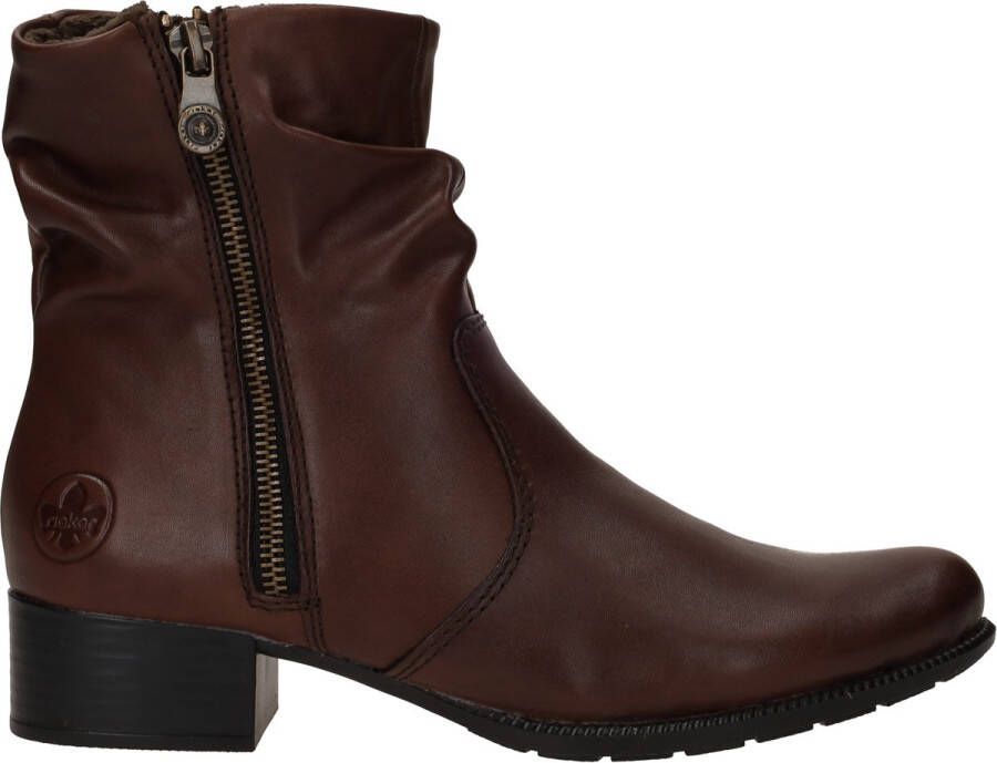Rieker Korte Laars 78656-27 Bruin Warm Gevoerd