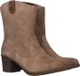 Rieker Elegant Western Style Dames Enkellaarsjes Beige Dames - Thumbnail 1