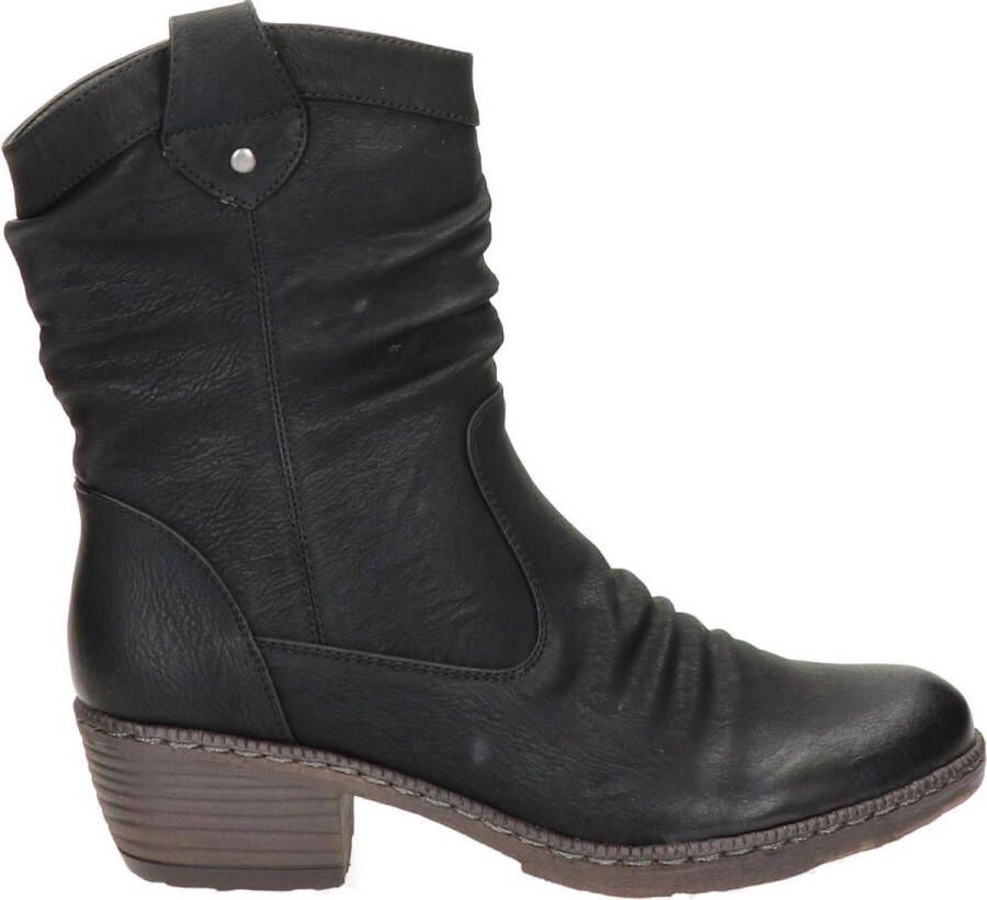 Rieker Zwarte dameslaarzen weerbestendig en stijlvol
