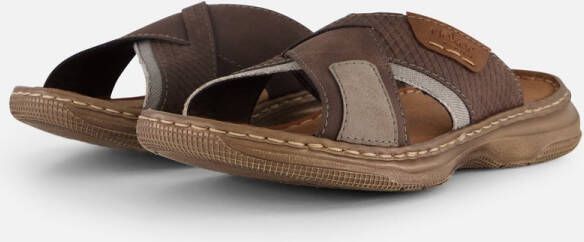 Rieker Lichtgewicht Bruine Slipper met Zacht Voetbed Brown Heren