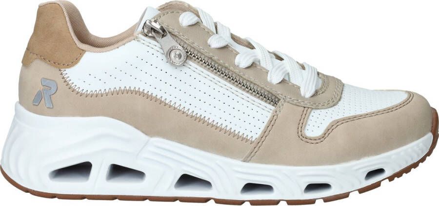 OTTO RIEKER Sport Sneakers met sleehak veterschoenen lage schoen vrijetijdssneaker met rits