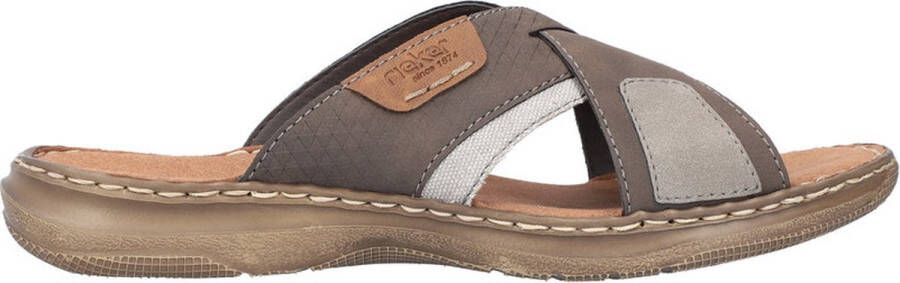 Rieker Lichtgewicht Bruine Slipper met Zacht Voetbed Brown Heren