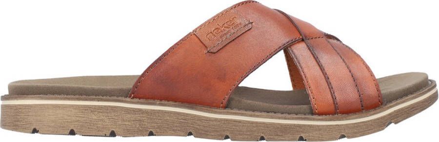 Rieker Slippers zomerschoen slippers badschoen met contrastkleurige raamstiksels - Foto 15